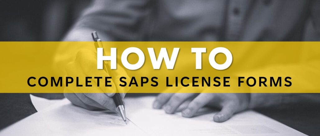 How To Complete SAPS Firearm License Forms - gunlink.co.za